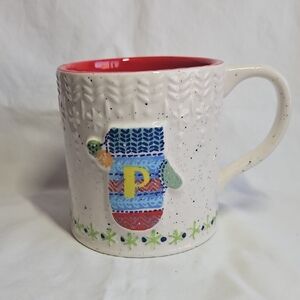 Anthropologie Festive Mug with Mitten Design